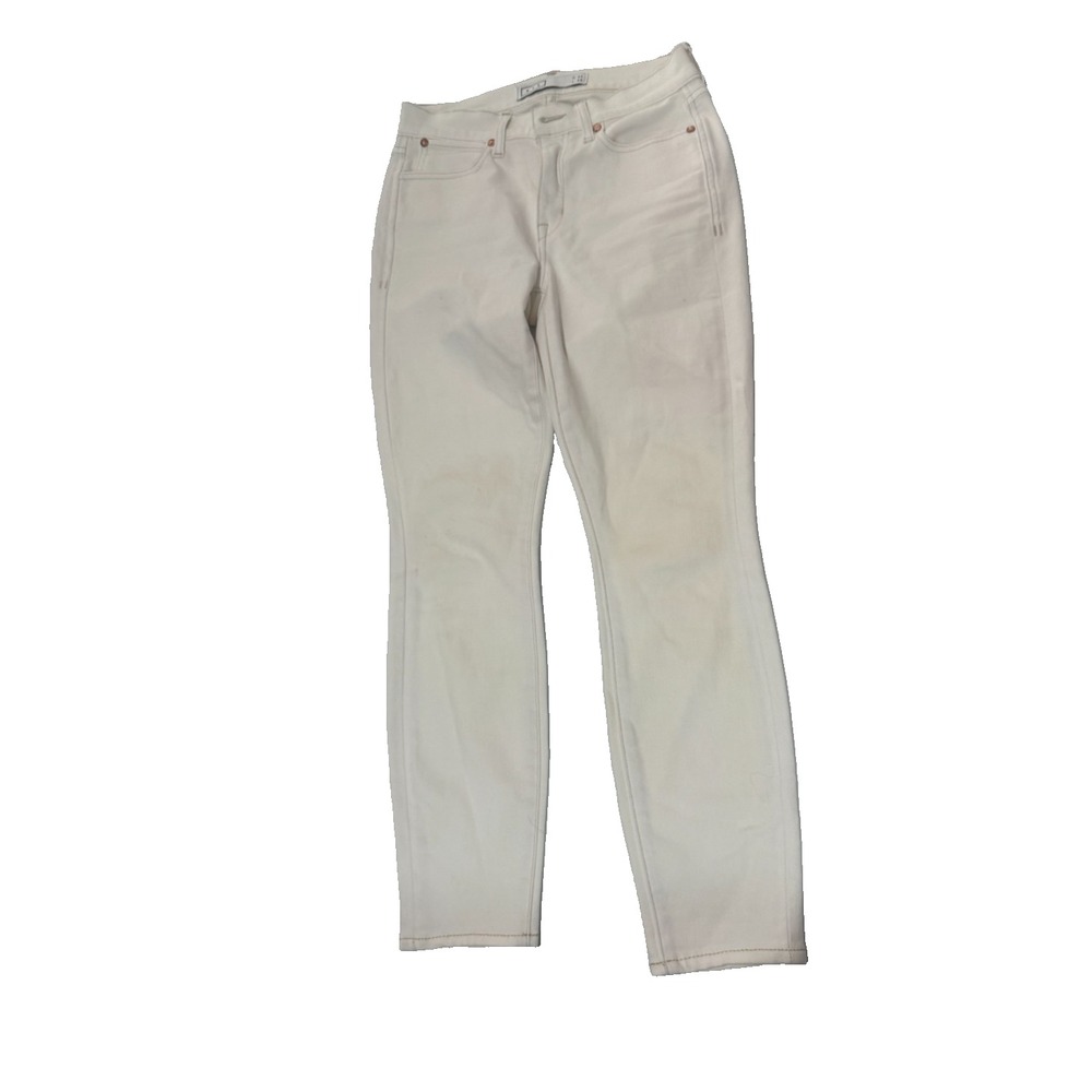 AYR The Chiller Skinny Jeans white size 26 Mid Rise Stretch Denim